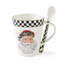 Black & White Mug and Spoon Set