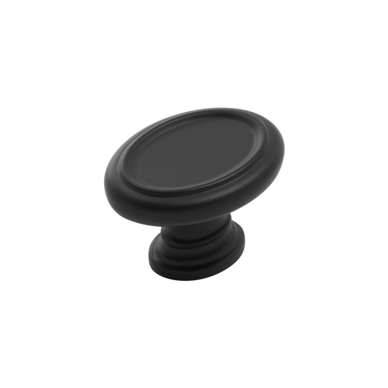 Berkshire Oval Cabinet Knob, Matte Black
