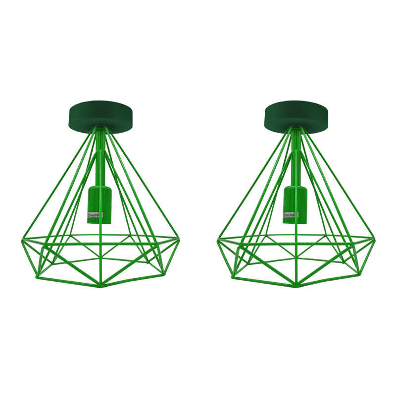Alissah Flush Mount, Green