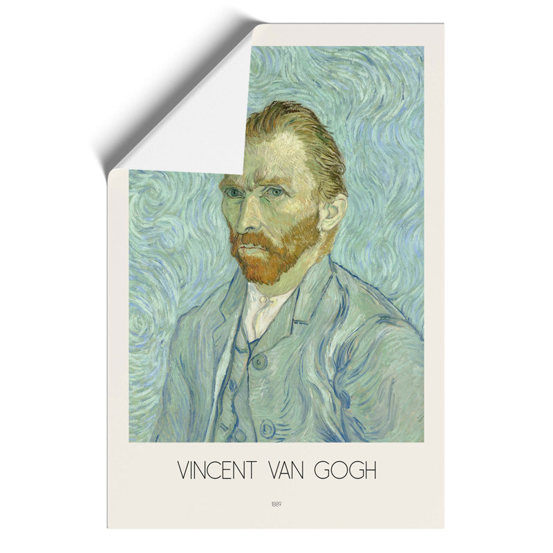 Self Portrait with Border by Vincent van Gogh - Frameless Print, 59cm H x 42cm W x 0.1cm D