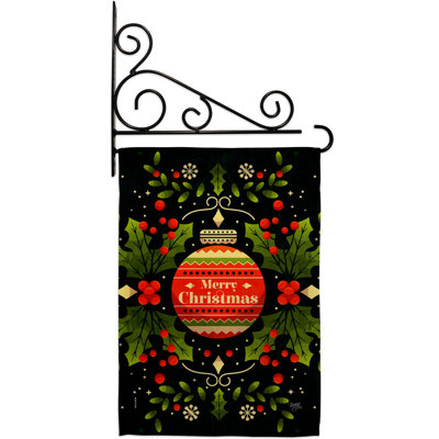 Cloyse Double Sided 18.5'' H x 13'' W Polyester Christmas Flag Set