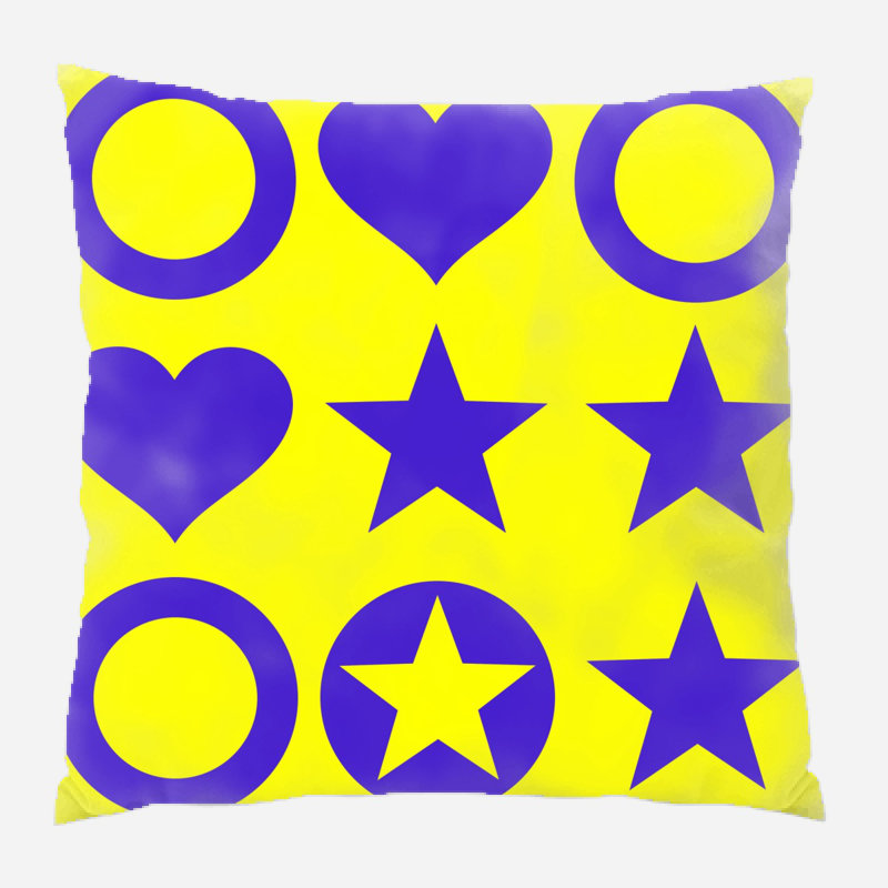 Coussin décoratif cardiaque, Mauve, Intérieur