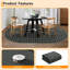 Tapis ovale à motif tressé lavable 3 x 5 po, tapis d'intérieur ultramince pliable, tapis contemporain antidérapant pour chevet, vestibule, vestibule, salle de bain, noir-591756845