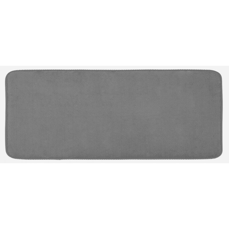 Industrial Striped Synthetic Kitchen Mat