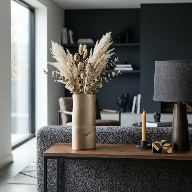 Vase de table Modern Modern, H 14,25 po x l 7 po x P 7 po