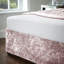 Crushed Velvet Elasticated Divan Base Wrap-66223035-66223036