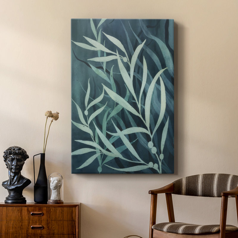 Deep Blue Forest II - galerie Cavas sur mesure, H 18 po x l 12 po
