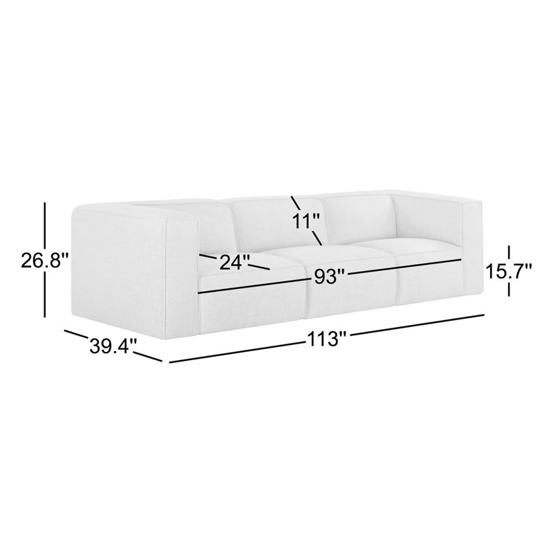 Jaye - 3 Piece Upholstered Sofa