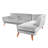 Velvet L-Shaped Sectional Right Hand Facing-87902135