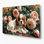 Dogs Cavalier King Charles Spaniel, art mural en métal brun