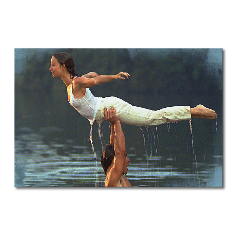 Dirty Dancing Moment - No Frame Print on Canvas, 80cm H x 120cm W x 2cm D