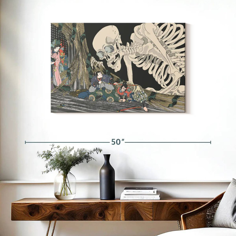 Kelan Japanese Skeleton, 24" H x 36" W