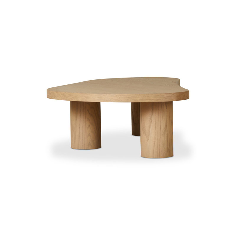 Grande table basse gigogne Hunsaker - placage de chêne naturel, H 13 po x l 46 po x P 29 po