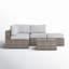 Ensemble de conversation modulaire avec coussins 3 pièces Demarest