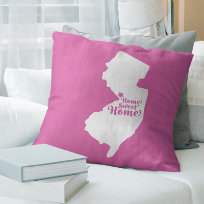 Coussin en lin us villes & states