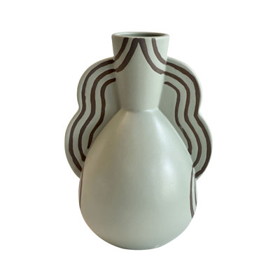 Vase ondulé en céramique