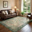  Tapis lavable à motif floral botanique vert sauge, tapis antidérapant traditionnel rétro pour le salon, la salle à manger et la chambre à coucher, revêtement de sol de style chalet-129514732-129514734