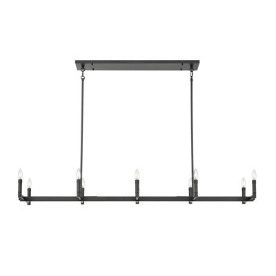 Millennium Lighting Lauver 10 Light Chandelier Ceiling Light in Matte Black with