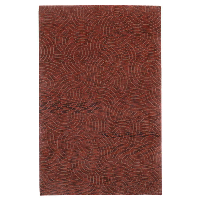 Dixon Abstract Hand Knotted Brown/Tan Area Rug