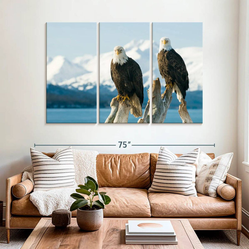 Bald Eagle Pair, 42" H x 65" W