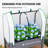 Raised Garden Bed With PE Greenhouse Cover Outdoor Planter Box For Herbs And Vegetables, 35 X 22 X 47 Inch, Dark Gray-1801831562