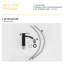 6.6" Single Hole Bathroom Faucet With Handle, Matt Black, , Mid Arc Spout, Stain - , Ss304 And Ceramic, Manual Operation Black Finish Handle Faucet, Water Supply, Build, Ceramic Cartridge Valve,-121639686