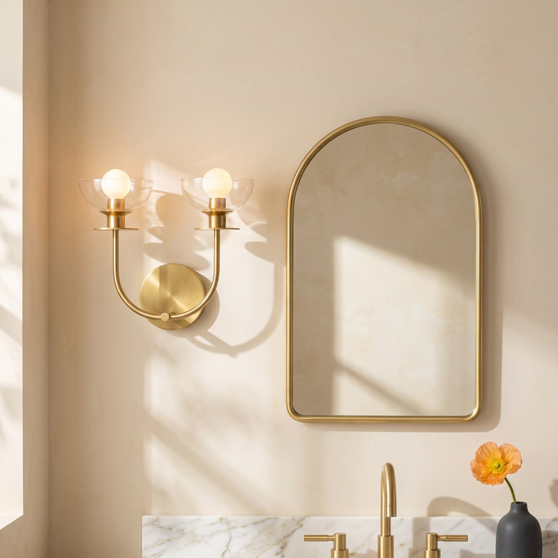 Delisa 2 - Light Vanity Light, Brushed Gold
