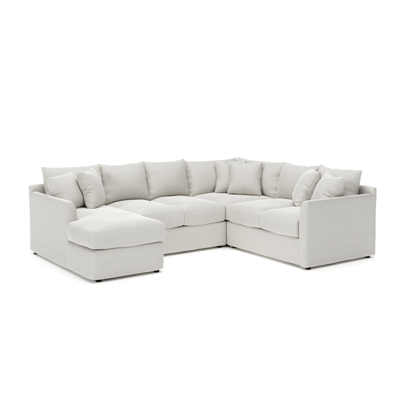 Canapé modulaire en U à 3 pièces de 6 pièces 119 po Cecelia, Orienté à gauche (vu de face)