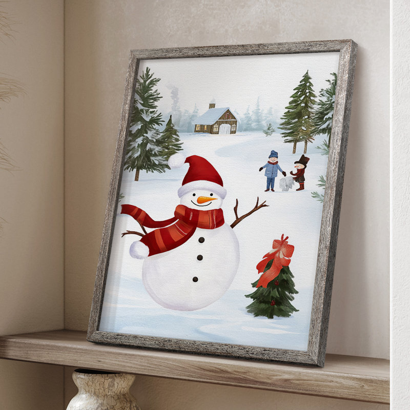 «Christmas Holiday Art» CECIX, reproduction d'art encadrée, H 11 po x l 9 po