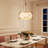 3-Light Drum Cage Chandelier Gold
