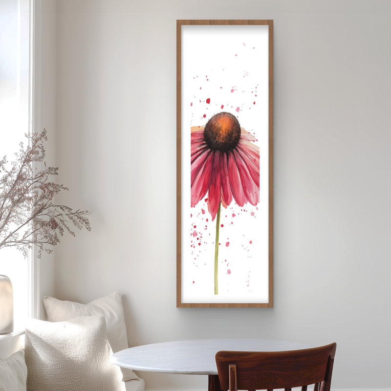 Rose marguerite - salon romantique, impression encadrée