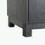 Armoire avec portes et tablettes en verre double
