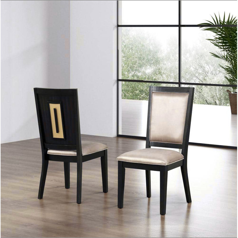 Espresso, ensemble de chaises de salle à manger 2 pièces