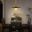 Julyn Farmhouse Pendant Light, 17" Dome Black Large Industrial Hanging Light for Kitchen Island,Coffee-8680289