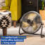 Russell Hobbs RHGF1221BG 12Inch High Velocity Floor Fan In Brushed Gold