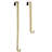 Adjustable Wreath Hanger, 20-Lb Capacity Version, Textured Gold