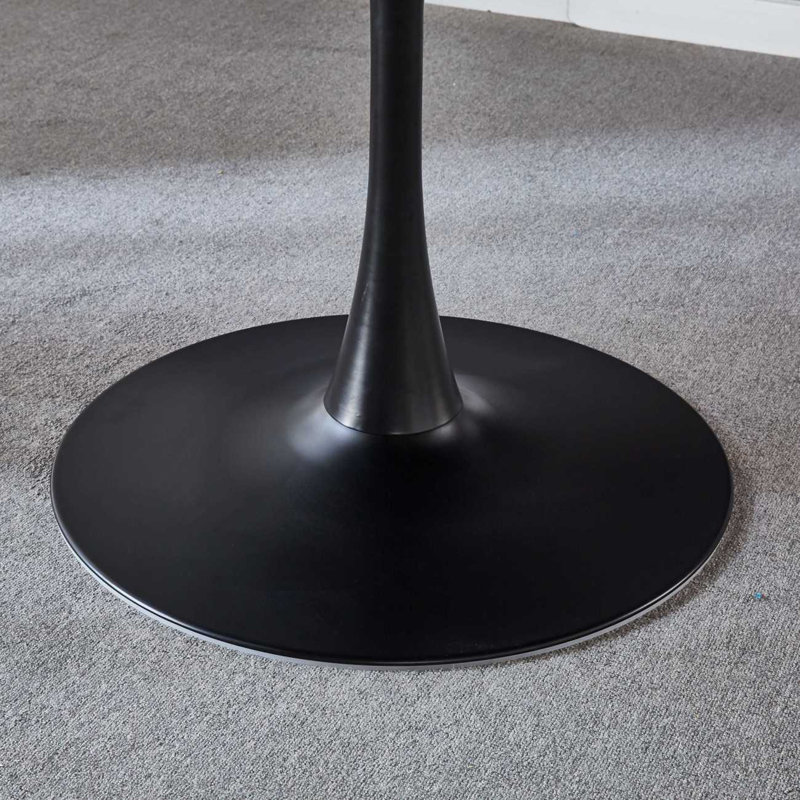 Table de salle à manger 47,2 pouces, White, H 28,79 po x L 42,17 po x l 42,17 po, Blanc