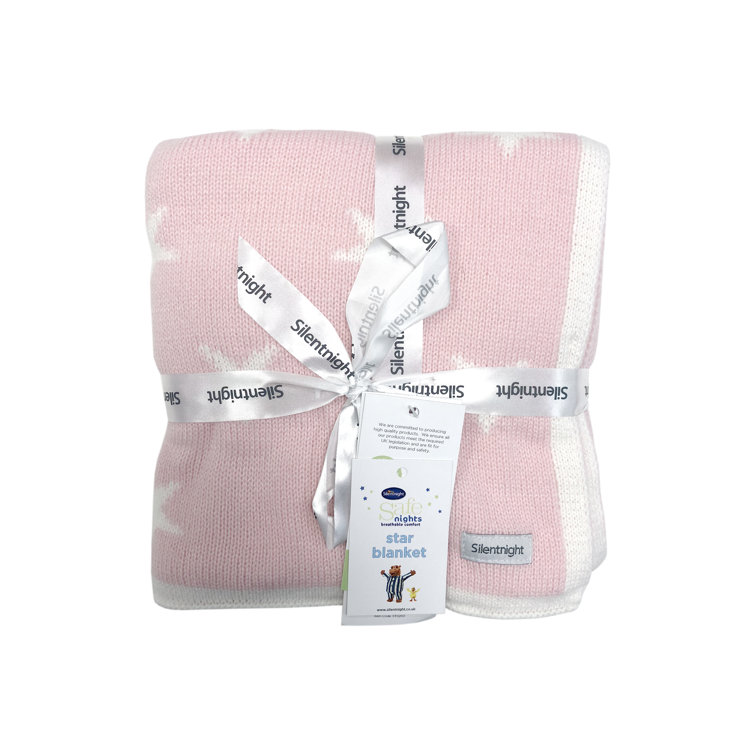 Silentnight Safe Nights Knitted Chenille Star Throw u0026 Reviews |  Wayfair.co.uk