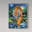 « nervureing tiger », reproduction de peinture à l’acrylique sur toile tendue-26853394
