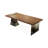 Nut-brown Rectangular Solid Wood Writing desk-312964187