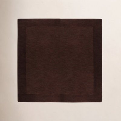Dolma Chocolate Hand-Woven Wool Rug