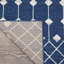 Tapis géométrique bleu marine / blanc Whanger-1499149041