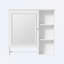 Meuble-lavabo avec lavabo, 3 tiroirs, tablettes réglables-105587675