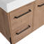 Meuble-lavabo autoportant 48 po avec lavabo en résine blanche et porte d'armoire à fermeture douce et 4 tiroirs-126233369