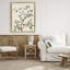 Cadre flottant blanc avec motif floral blanc, design Petal Prints Design-11104207-11104194