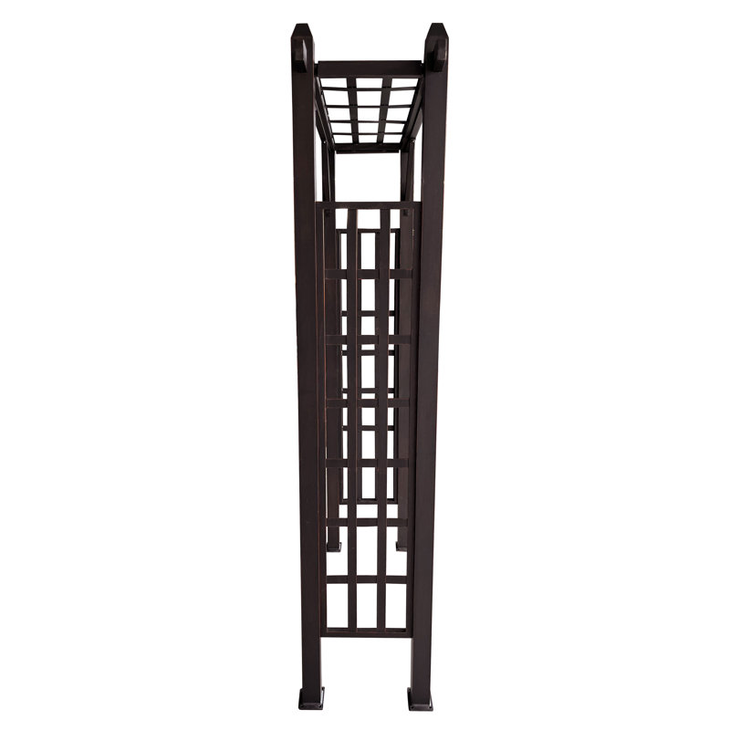 Arche de jardin moderne en aluminium, Bronze