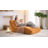 Chaise Lounge Chair, Modern Upholstered Recliner Sofa, With Curved Back-2060784809