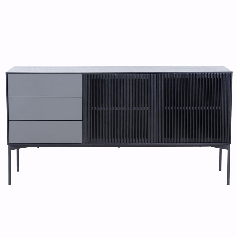 Bois Loriyah + accent en acier inoxydable