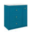 Ensemble de meuble-lavabo 30 po avec lavabo en céramique, ensemble de meuble-lavabo simple autoportant avec quatre tiroirs, unité de rangement de salle de bain moderne