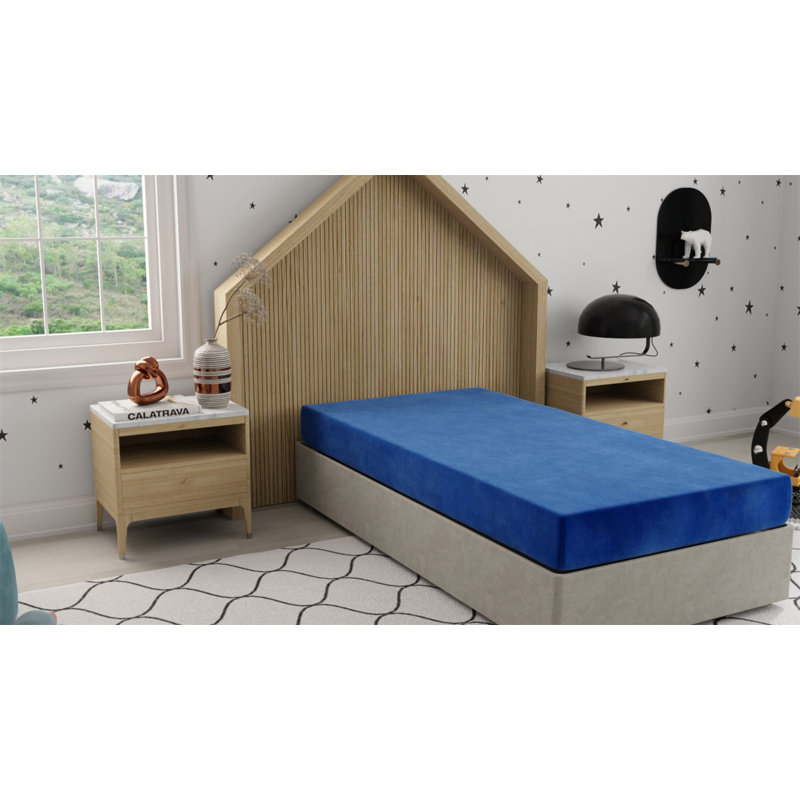 Matelas bleu imperméable 7 "Kids Pedic, Lit simple